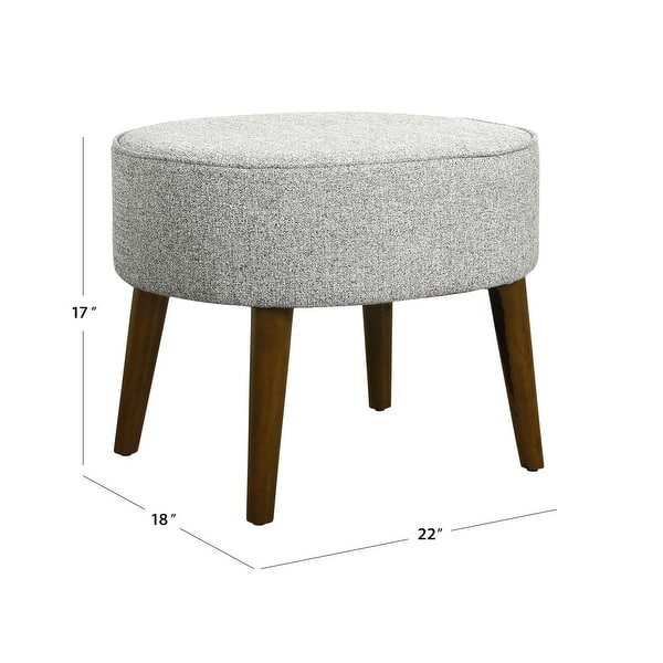 Carson Carrington Nantuna Ash Grey Mid Century Oval Ottoman Overstock 15630767
