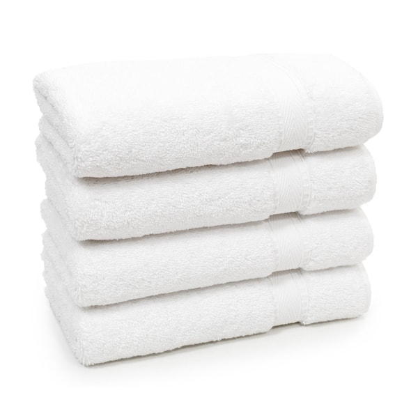 Authentic Hotel Spa Turkish Cotton Hand Towels (Set of 4) - White