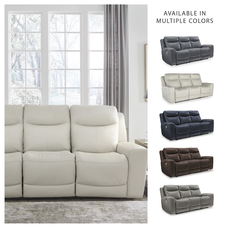 Signature Design by Ashley Mindanao Coconut Power Reclining Sofa - 89"W x 42"D x 43"H
