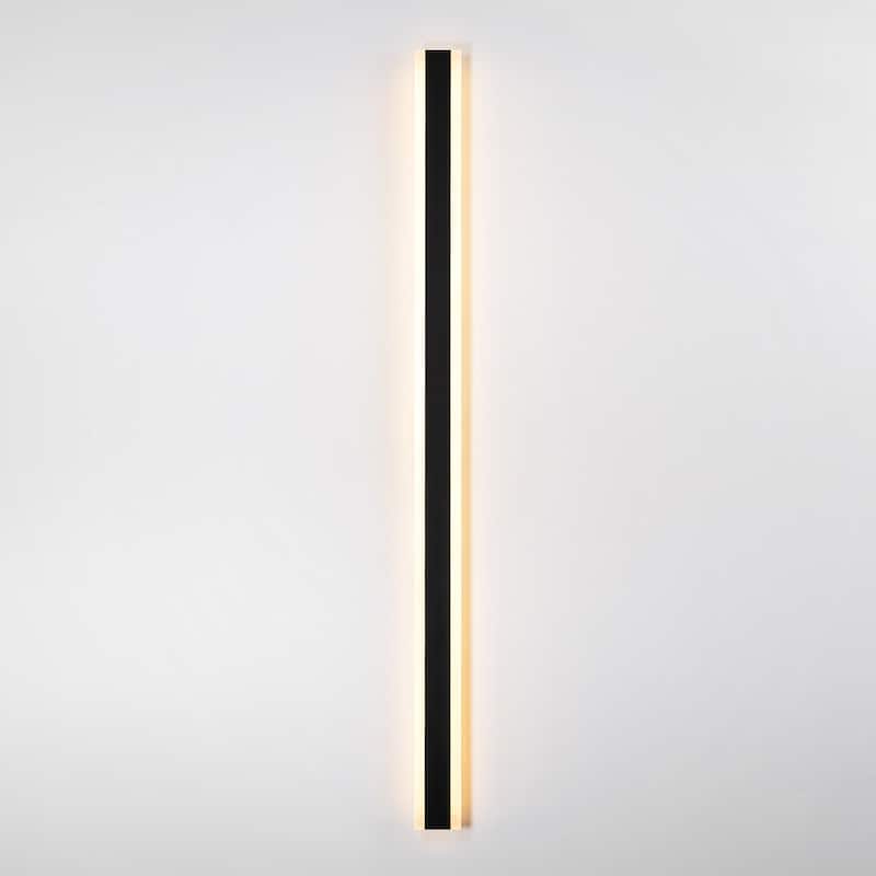 Modern Linear Strip Acrylic Integrated LED 3000K Warm Light IP65 Waterproof Outdoor Wall Lights