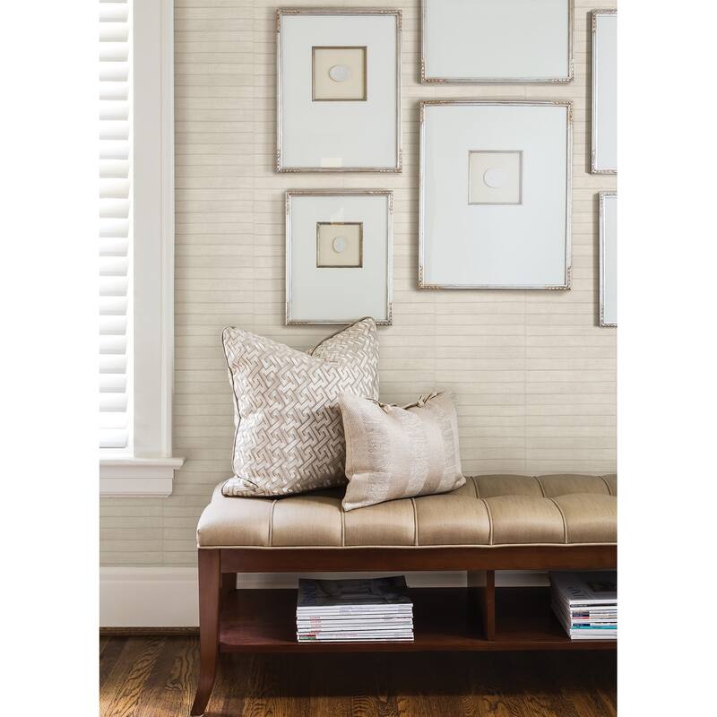 Advantage Dermot Ivory Horizontal Stripe Wallpaper