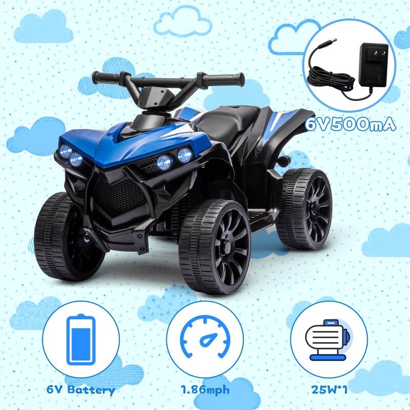 6V Battery Powered Electric Vehicle w/LED Light
