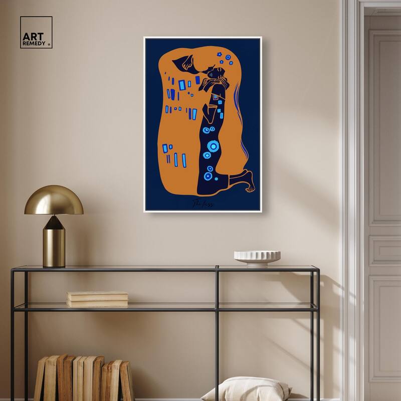 The Kiss Canvas by Art Remedy