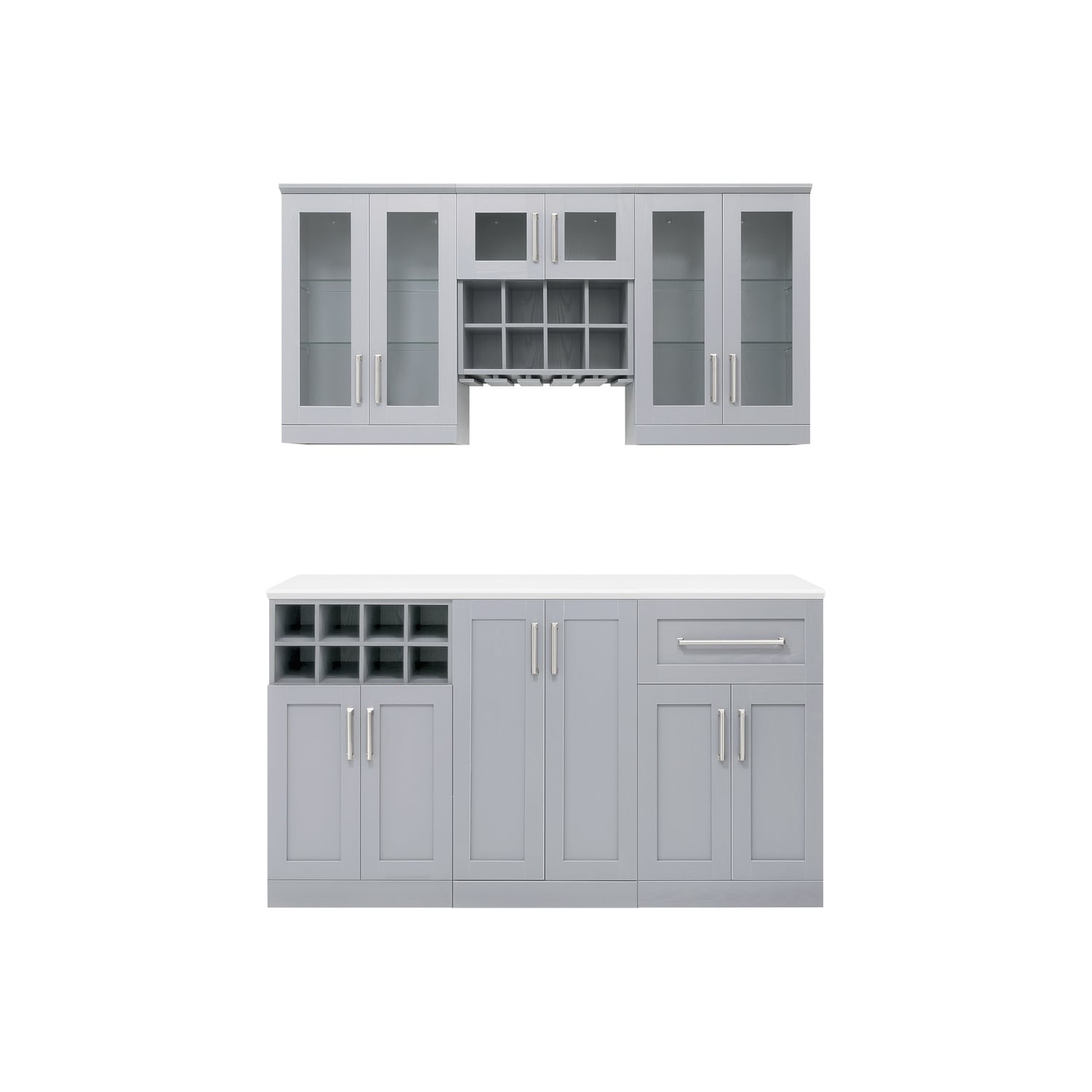 NewAge Products Home Bar 7 Piece Cabinet Set Bed Bath Beyond
