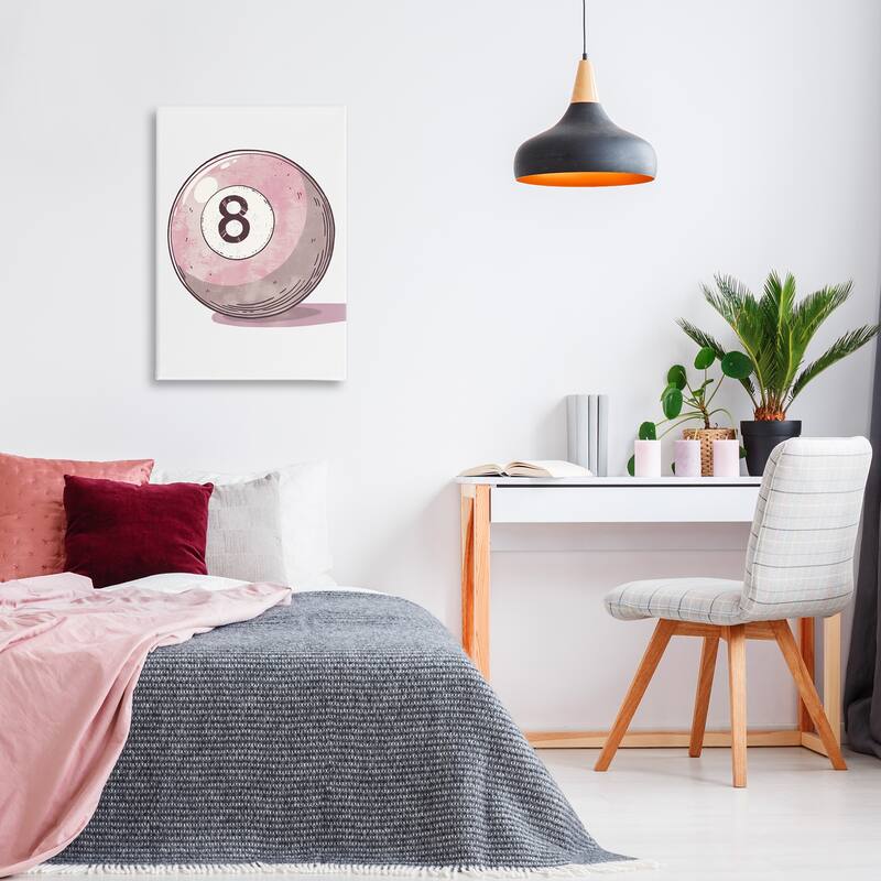 Stupell Pastel Eight Ball Canvas Wall Art Design By LSR Design Studio
