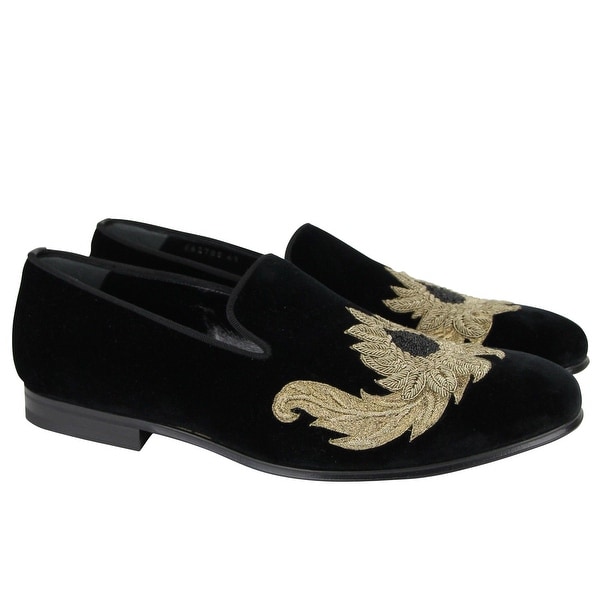 Black Velvet Slip On Shoes 462785 1049 