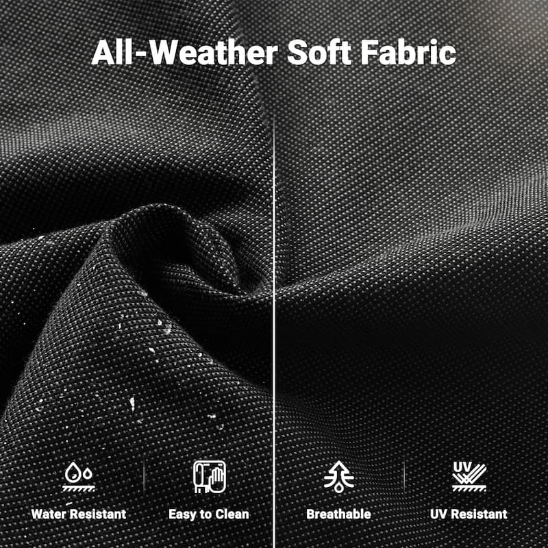 OVIOS 5-Piece Outdoor Wicker Patio Conversation Set