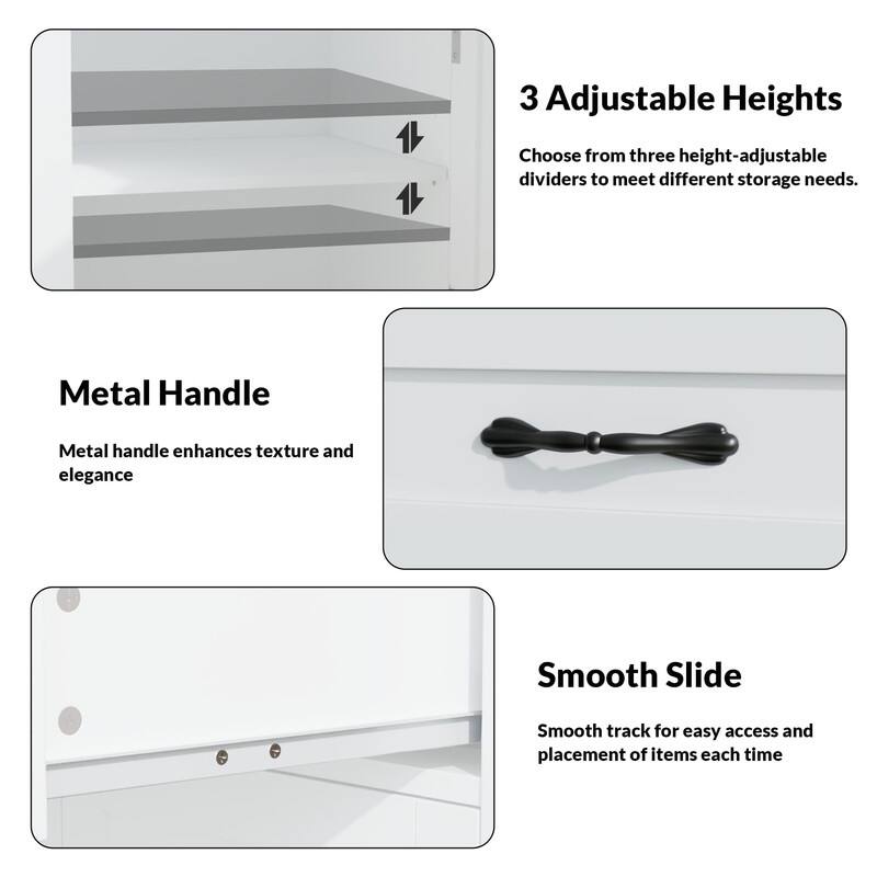 Farmhouse Night Stand with Barn Door