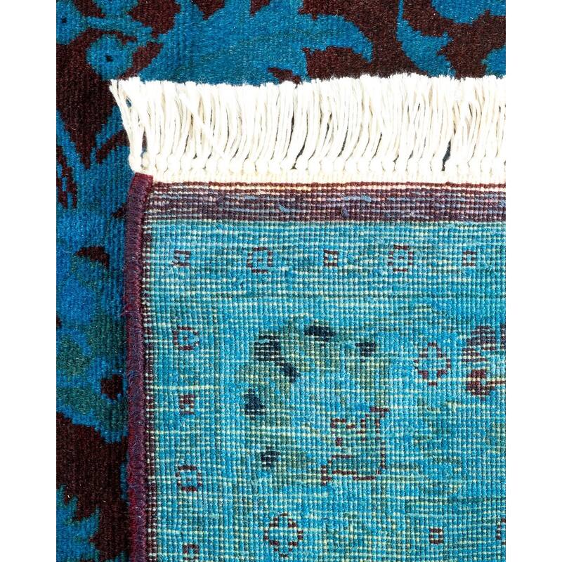 Overton Hand Knotted Wool Vintage Inspired Modern Contemporary Overdyed Beige Area Rug - 2' 7" x 10' 3"