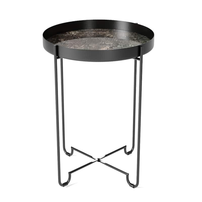 Brinley Metal Side Table - 17" x 22"