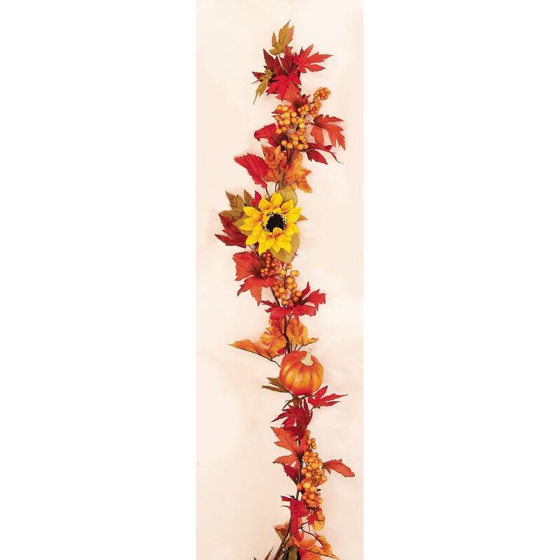 5' Weatherproof Gourd Berry Floral Garland