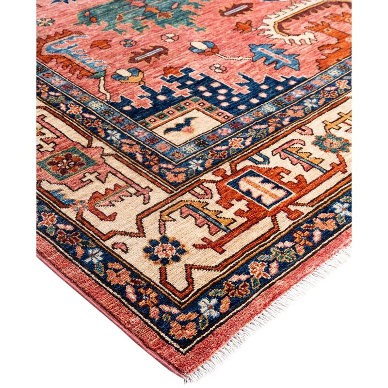 Serapi One-of-a-Kind Hand-Knotted Area Rug - Pink - 9' 1" x 11' 10"