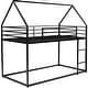 preview thumbnail 19 of 22, Kid's Friendly Style Twin over Twin House Bunk Bed with Built-in Ladder
