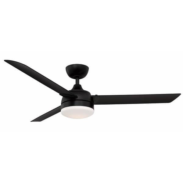 slide 2 of 8, Fanimation Xeno Wet 56 inch Indoor/Outdoor Ceiling Fan with LED Light Kit and Remote - Black