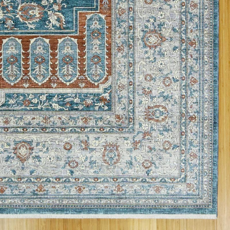 Gertmenian Florance Opulent Traditional/ Modern/ Casual Viscose Acrylic Woven Indoor Quality Area Rug Collection