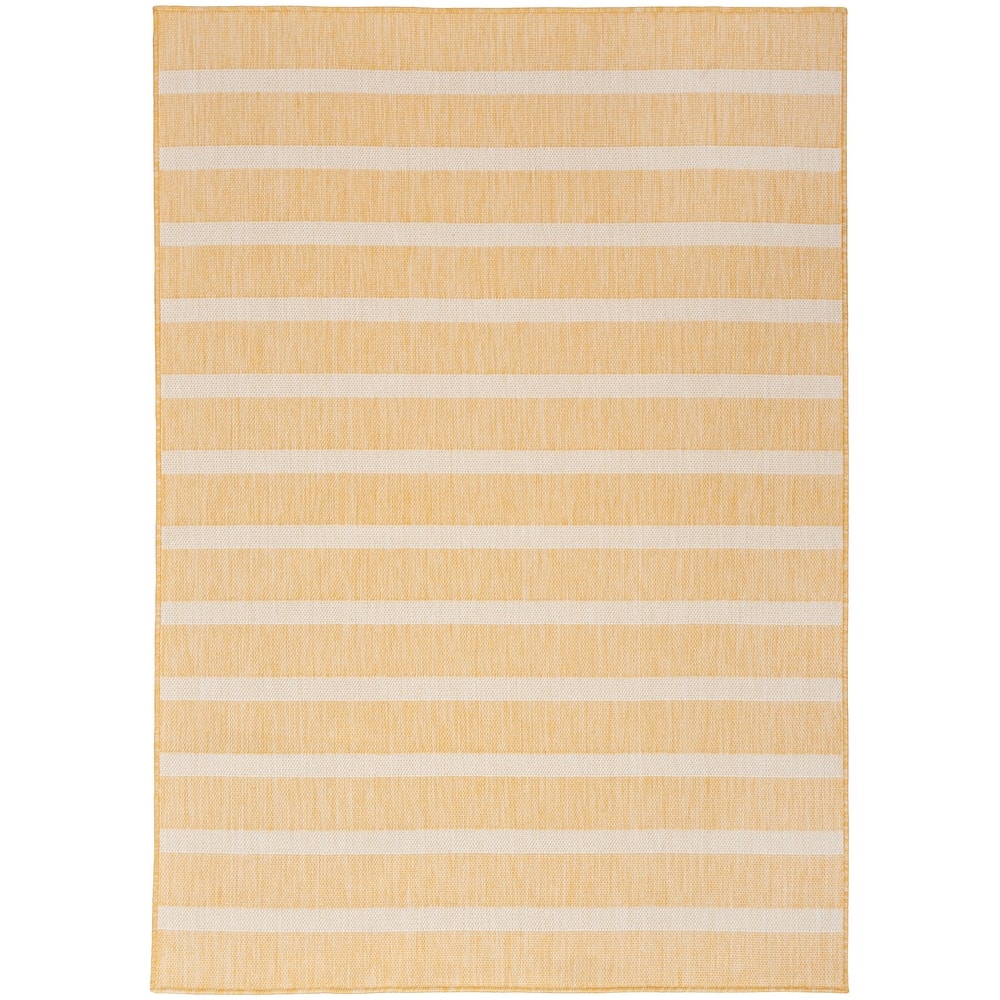 Nourison Selerno Indoor/Outdoor Striped Area Rug.