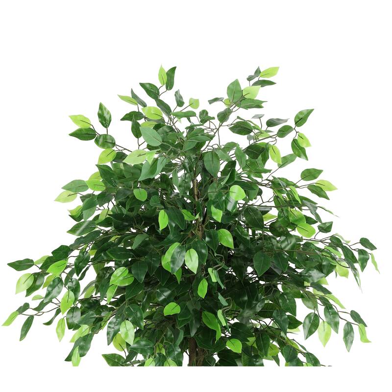 SAFAVIEH Sherie Faux Bush Ficus 55-inch Potted Tree - 33" W x 33" D x 55" H - 33Wx33Dx55H
