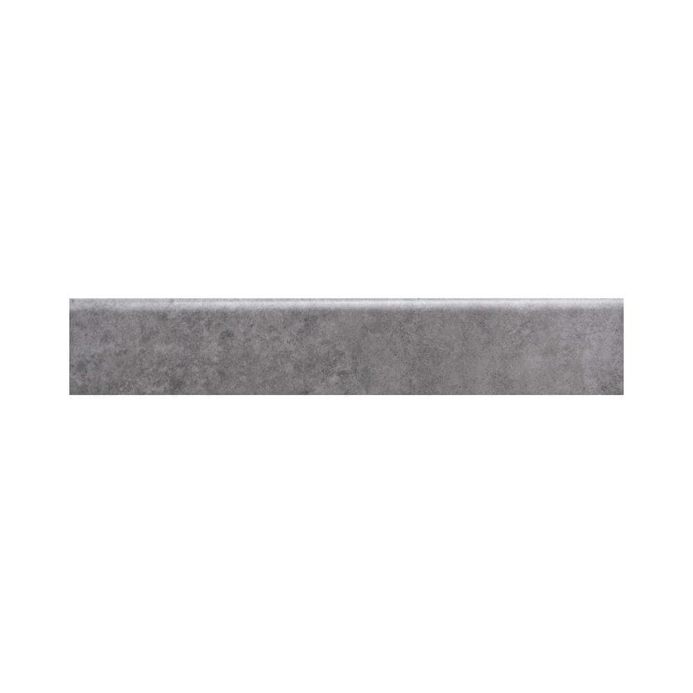 The Tile Life Bowery 3x18 Anthracite Porcelain Bullnose Wall Tile - 3 x 18 - 1 Piece