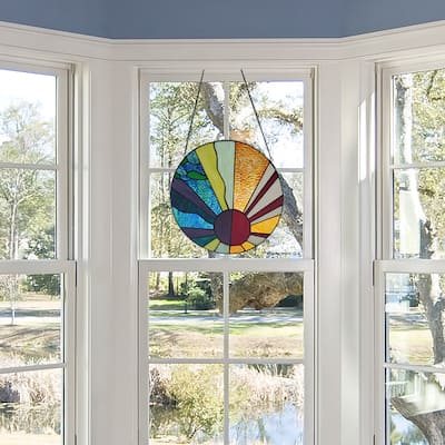 River of Goods 12.75"H Serenity Stained Glass Window Panel