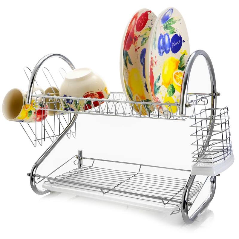 22 Inch Two Tier Dish Rack