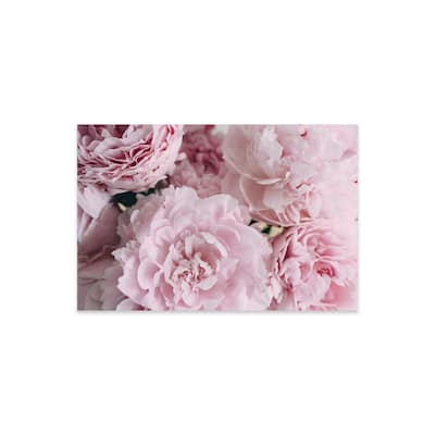 Pink Peonies Top Print On Acrylic Glass by Chelsea Victoria