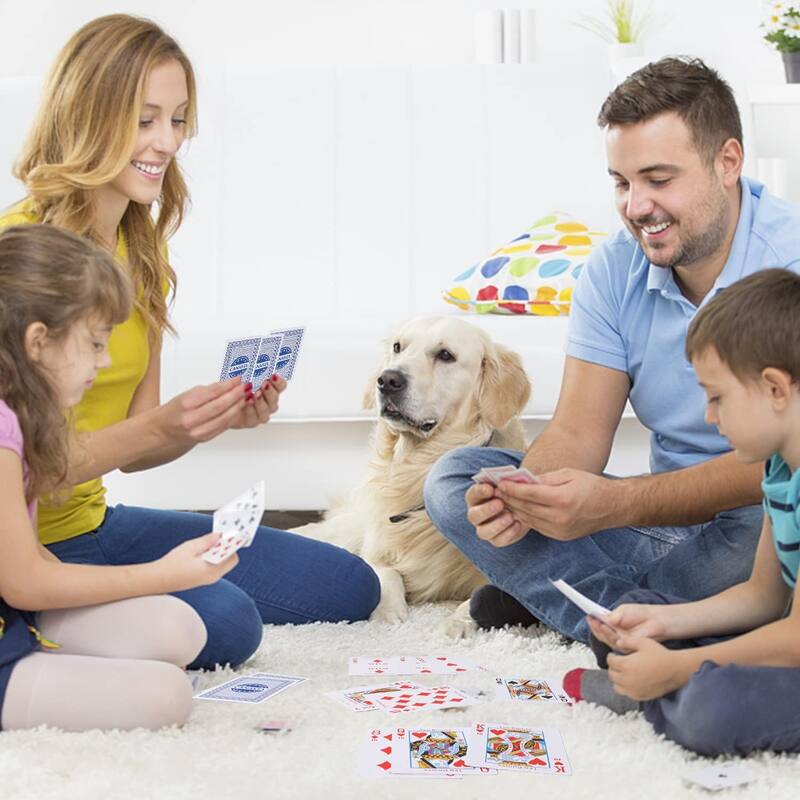 GSE™ 6-Deck Canasta Playing Cards with Point Values, Included Canasta and Hand & Foot Card Game Rules