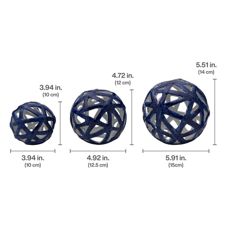 Elements Set of 3 Decorative Spheres