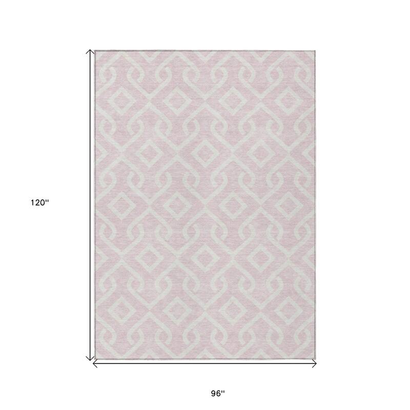 HomeRoots Geometric Transitional Rectangle Outdoor Rug