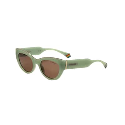 Polaroid Women's 50mm Frosted Light Green Sunglasses PLD6199-S-X-1ED-50