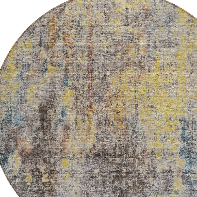 HomeRoots Abstract Transitional Rectangle Outdoor Rug