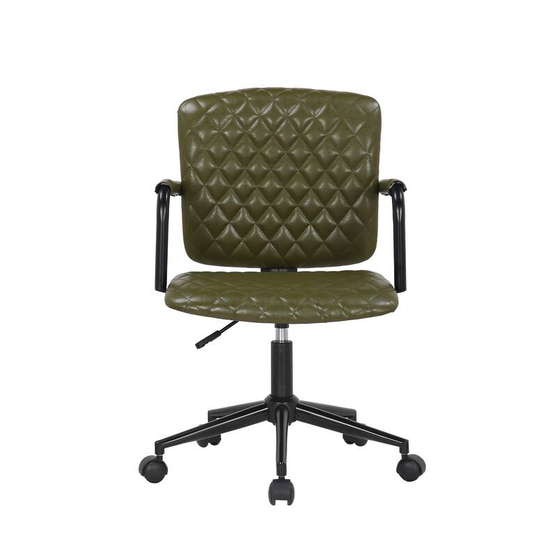 Porthos Home Nels Adjustable PU Leather Swivel Office Chair