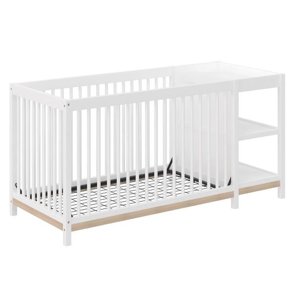 slide 10 of 19, Avenue Greene Marissa Two Tone 4-in-1 Crib & Changer Combo White