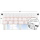 preview thumbnail 5 of 3, Boho Bohemian Window Curtain Valance - Blush Pink White Farmhouse Shabby Chic Designer Modern Minimalist Ruffle Fringe Cotton