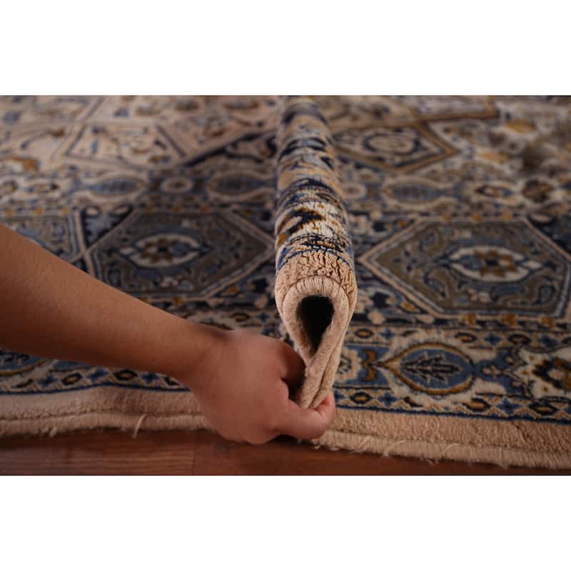 Animals Design Geometric Kashan Turkish Area Rug Machine Made Carpet - 9'7" x 12'11"
