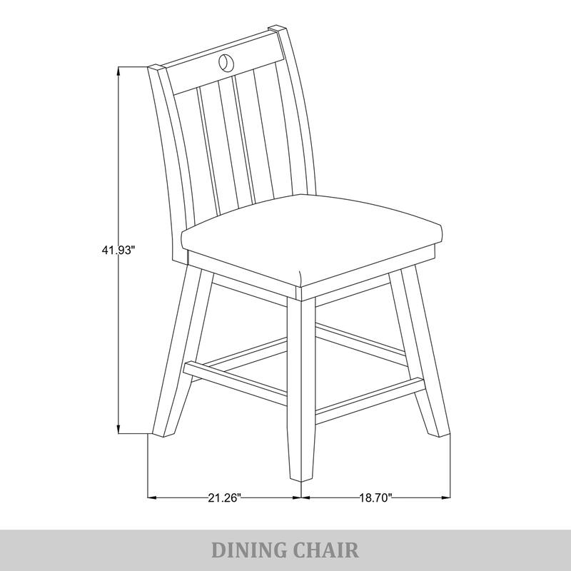 CraftPorch Mid Century Swivel Counter Chairs