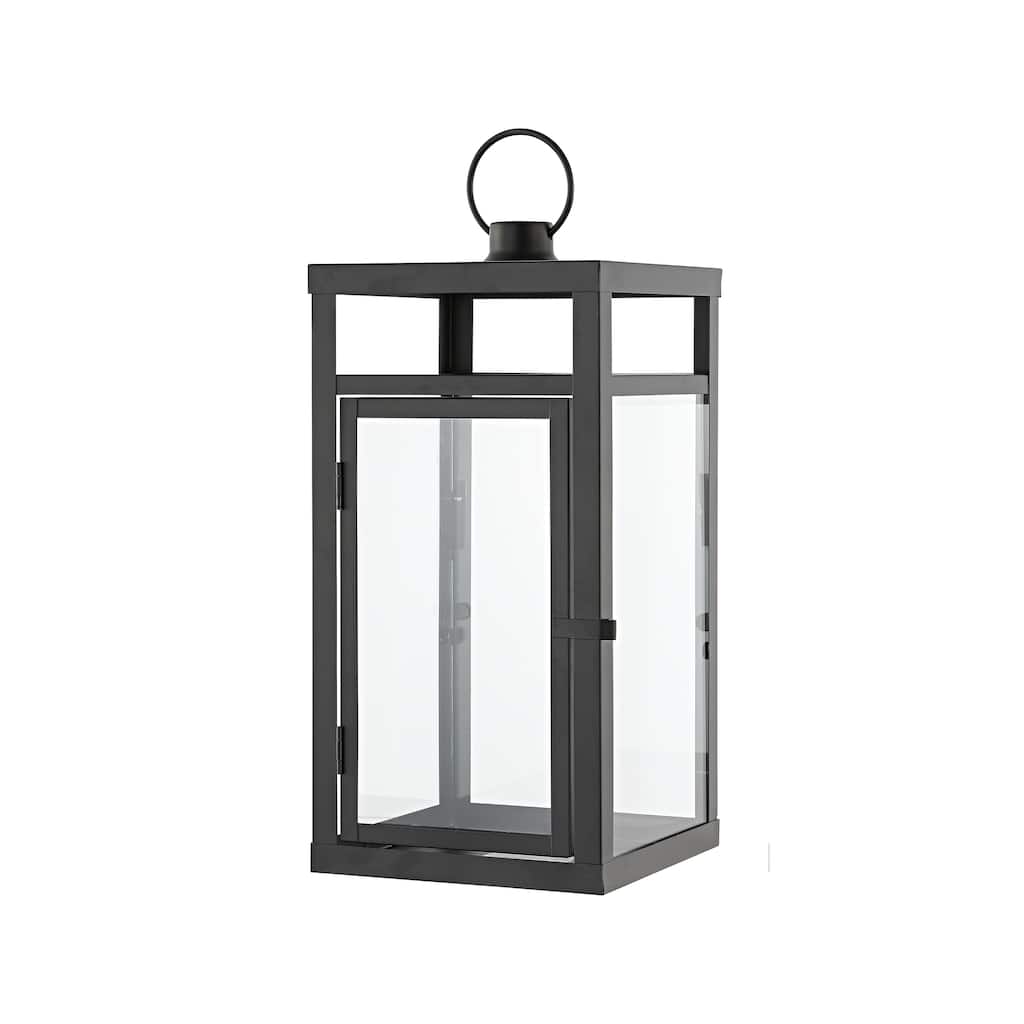 SAFAVIEH Lighting Blair Outdoor Lantern - 6" W x 6" D x 16" H - 6Wx6Dx16H