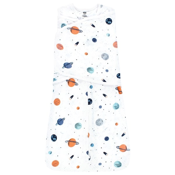 slide 1 of 1, Hudson Baby Convertible Swaddle Sleep Sack, Space 3-9 Months - Space
