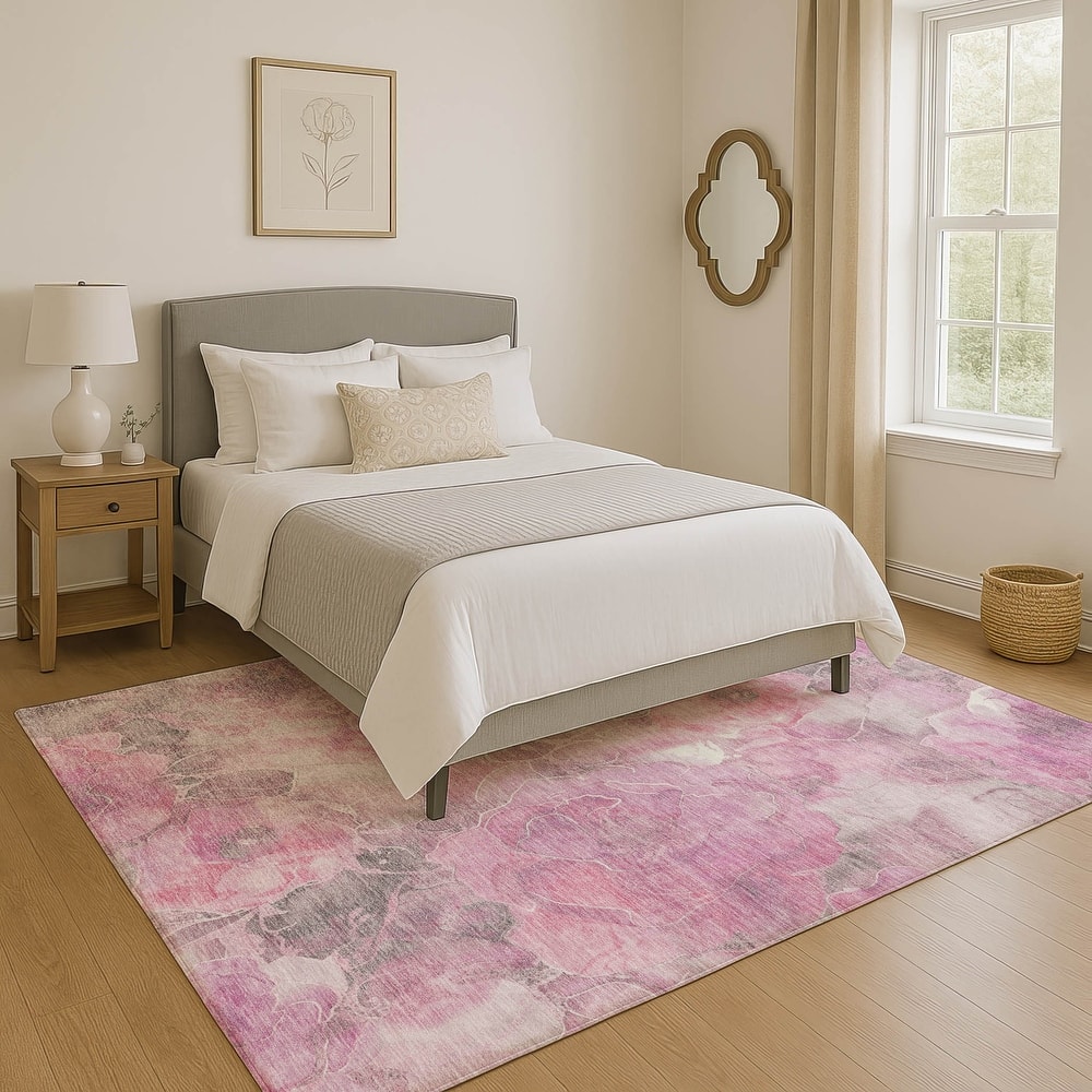 Premium Washable Super Soft Modern Floral Mayfield Rug