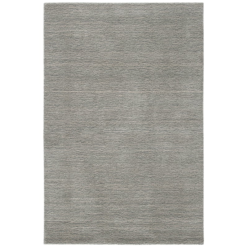 SAFAVIEH Handmade Himalaya Palm Border Modern Wool Rug - 8'9" x 12' - Grey