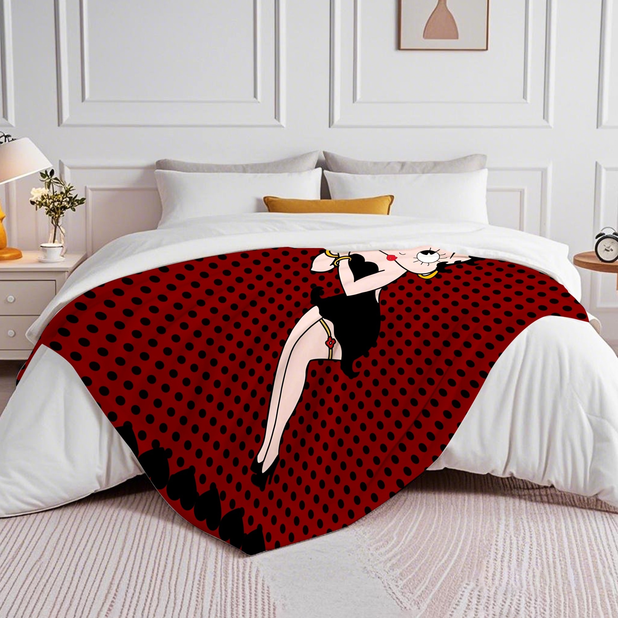 Betty Boop Super Soft Fleece Plush Throw Blanket for Couch - Picture 8 of 374