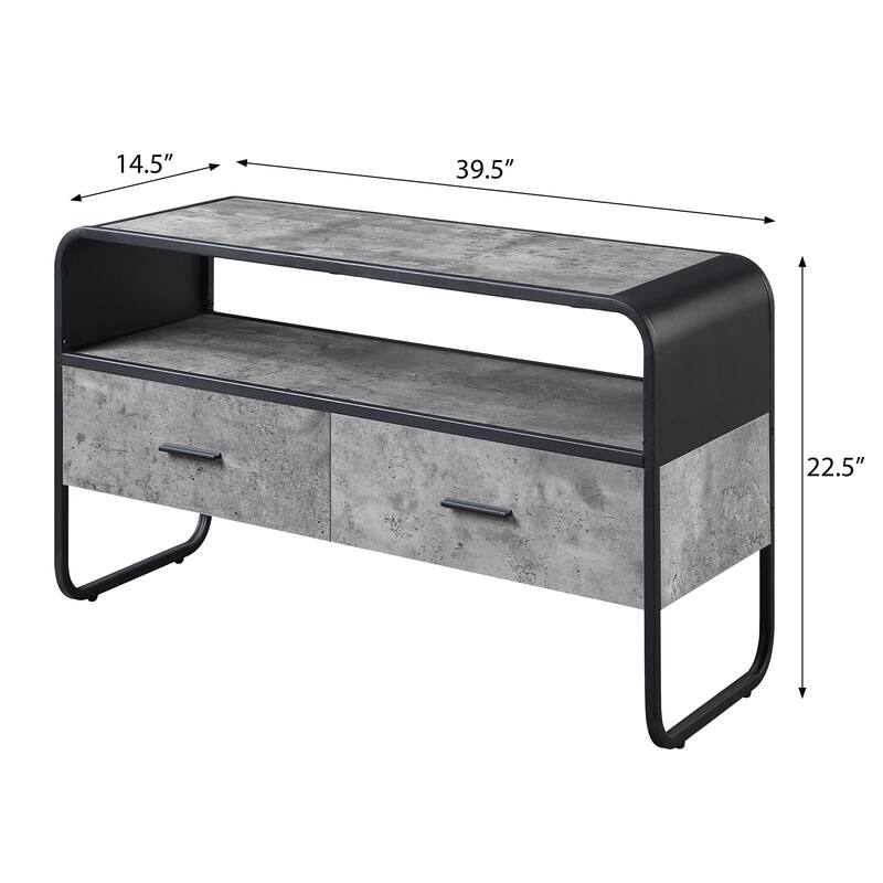 Multifunctional 2-drawer TV Stand Spacious Storage Space