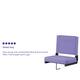 2 Pack 500 lb. Rated Lightweight Stadium Chair-Handle-Padded Seat