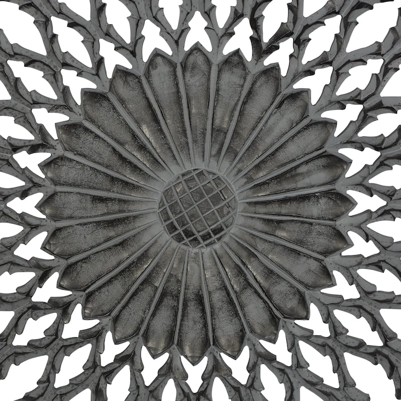 Wooden Starburst Cut-out Wall Decor - Gray - Roche River Decor