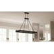 preview thumbnail 8 of 6, Gloucester 8-Light Matte Black Linear Chandelier