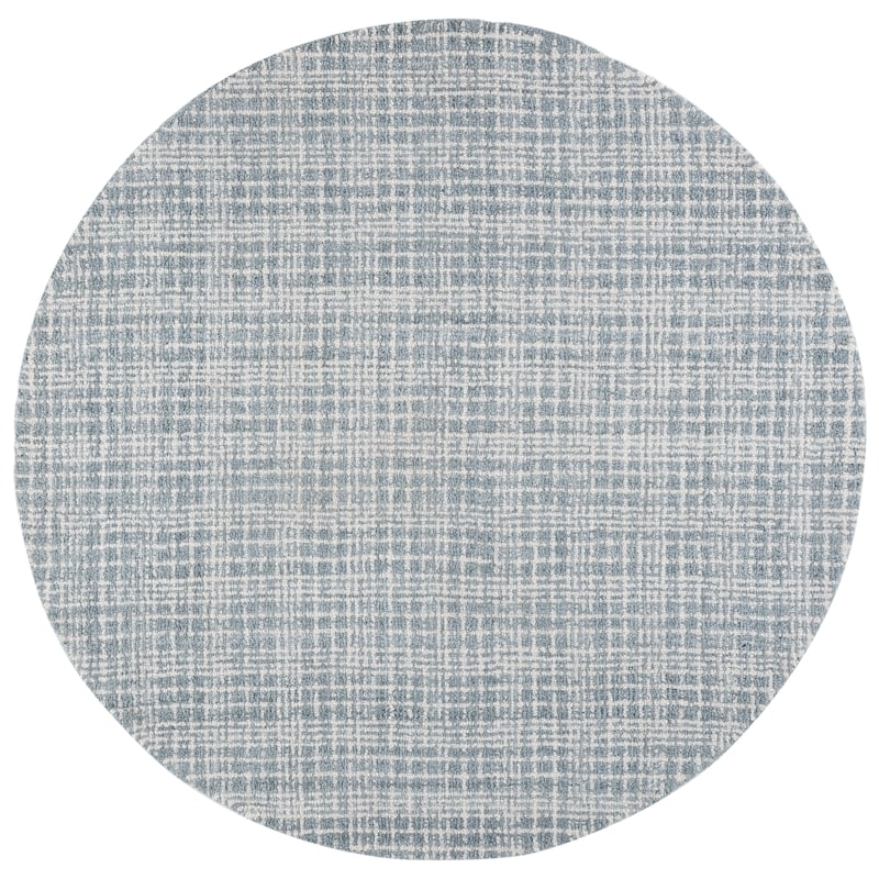 SAFAVIEH Handmade Renewal Martje Rug - 6' Round - Blue/Ivory