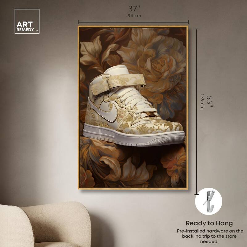 Baroque Sneaker Canvas by Art Remedy
