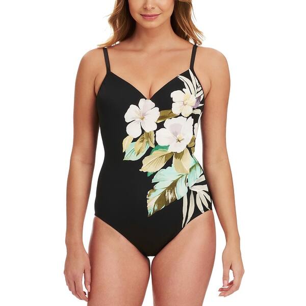 Shop Swim Solutions Womens Floral Sweetheart Slimming One Piece