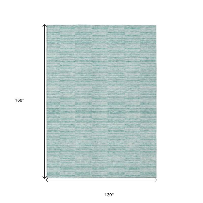 HomeRoots Striped Transitional Rectangle Outdoor Rug