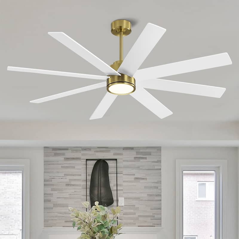 MLiAN 72 in. 8 Plywood Blades Indoor LED Ceiling Fan With Remote......