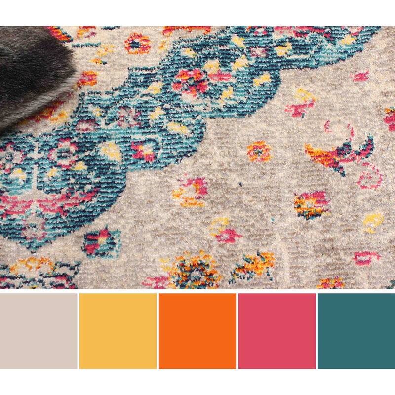 ECARPETGALLERY Machine Made Daria Grey Area Rug